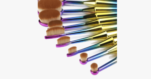 Mermaid 10 Piece Oval Brush Set Add A Little Extra Color To Your Makeup Brushes