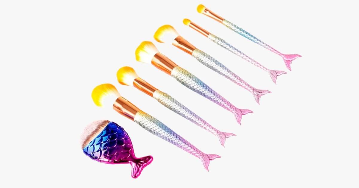 Mermaid Dream Glam Brush Set Make Your Make Up Perfect In A Glamorous Way