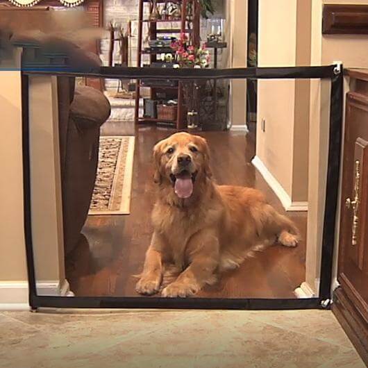 Mesh Pet Gate Puppy Gate Retractable Extra Wide Dog Gates Indoor