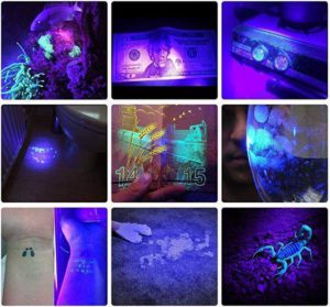Mini 9Led Uv Flashlight Ultraviolet Led Flashlight Ultra Violet Invisible Ink Marker Detection Torch Light 3Aaa Uv Lamp