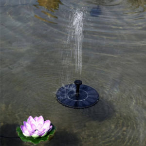 Mini Solar Powered Floating Bird Bath Water Panel Fountain Pump Garden Pond Pool