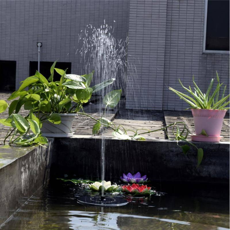 Mini Solar Powered Floating Bird Bath Water Panel Fountain Pump Garden Pond Pool
