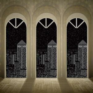 Modern Window Blinds Black City Night Light Designs Roller Curtains For Home Hotel Shade Children Living Room Curtains New