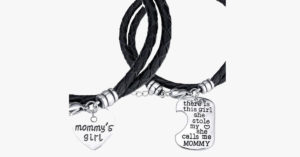 Mommys Girl Hand Stamp Bracelet Set