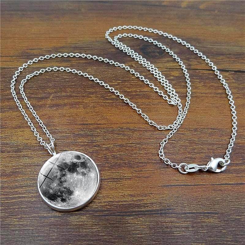 Moon Phase Necklace Jewelry Glow In Dark Jewelry Pendant