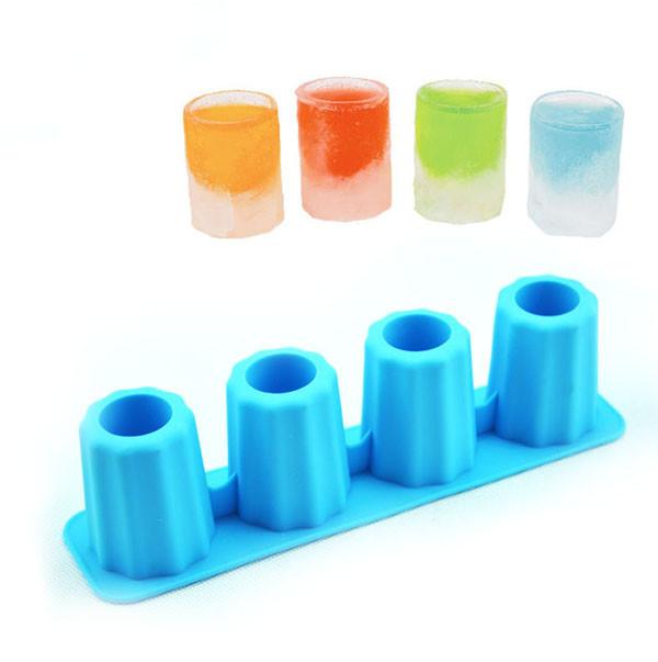 Moonbiffy Ice Cube Tray Mold Makes Shot Glasses Ice Mould Novelty Gifts Ice Tray Summer Drinking Tool Ice Shot Glass Mold D0093