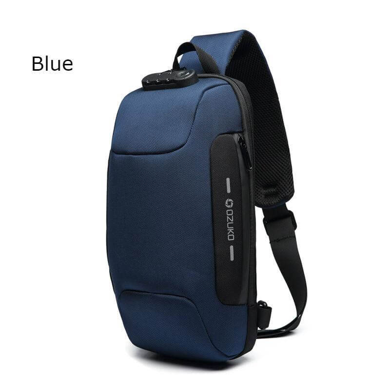 Most Secure Anti Theft Sling Backpack With 3 Digit Lock Large Capacity Usb Charging Port