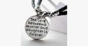Mother And Daughter Is Forever Hand Stamped Bracelet Lobster Clasp Fashionable
