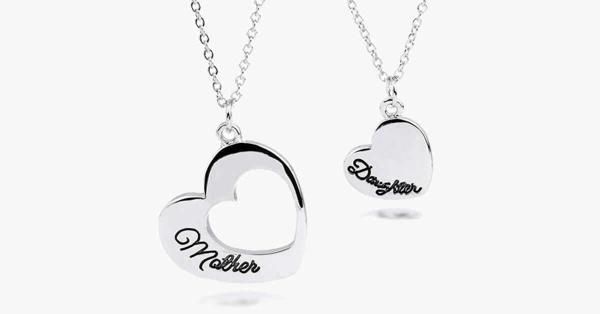 Mother Daughter Heart Set Pendant Perfect Way To Show Love For Your Mother Daughter