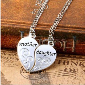 Mother Daughter Pendant Necklace