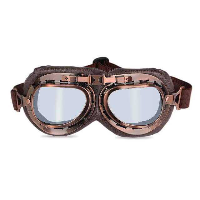 Motorcycle Goggles Retro Vintage Riding Wwii Punk Copper Googles
