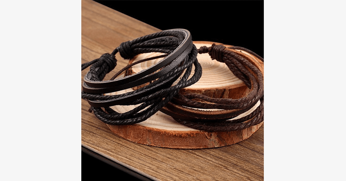 Multi Layer Leather Bracelet