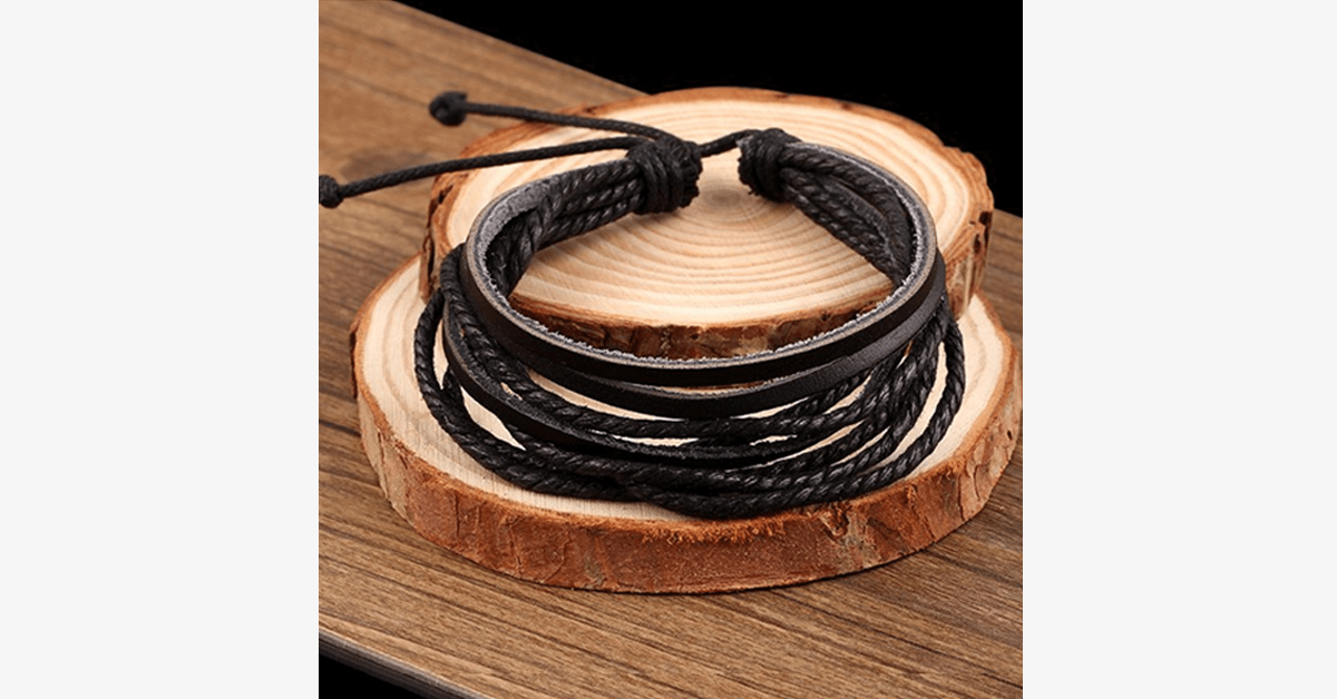 Multi Layer Leather Bracelet