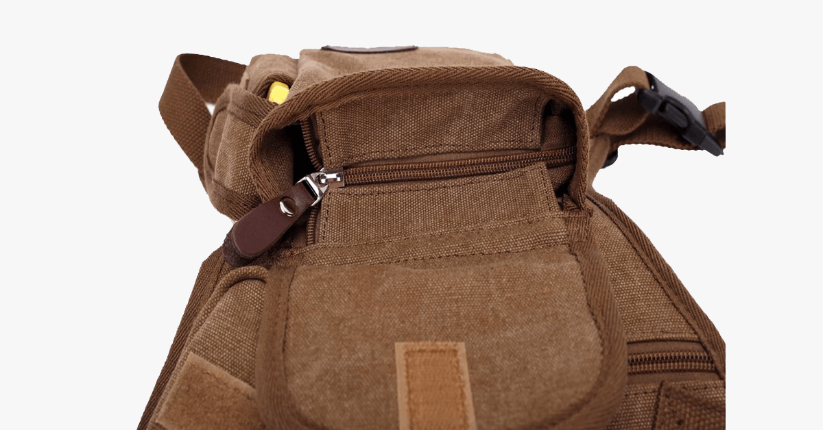 Multifunction Outdoor Cotton Sport Leg Bag Canvas Waist Bag Money Belt Fanny Pack