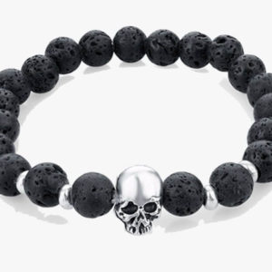 Natural Stones Skull Bracelet