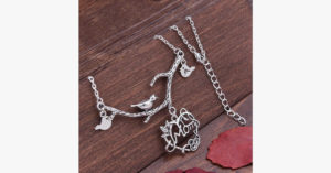 Natures Love Heart Pendant Necklace