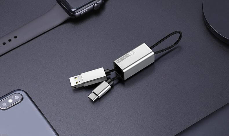 Never Suffer With Full Memory Or Low Battery Headache With 2 In 1 Card Reader Type C Cable