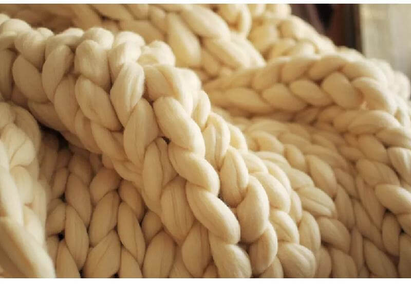 New Orginal Handmade Chunky Knit Blanket