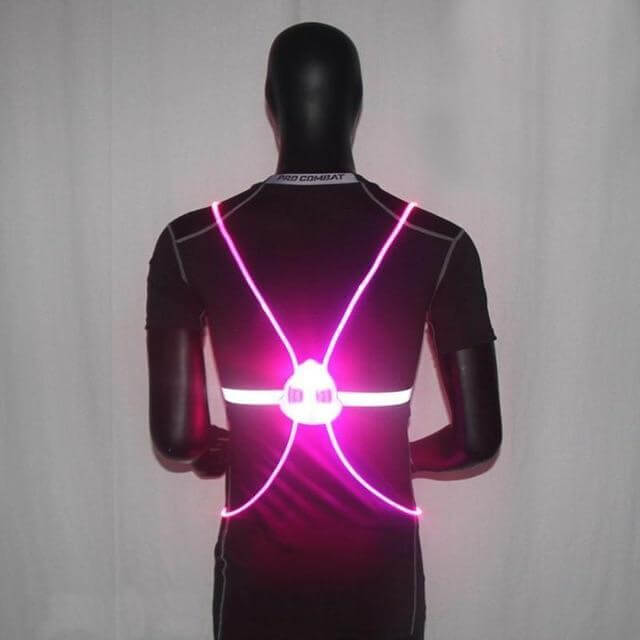 Night Running Cycling Flashing Vest Motorcycle Led Light Up Safety Reflective Jacket Unisex Reflective Safety Clothing