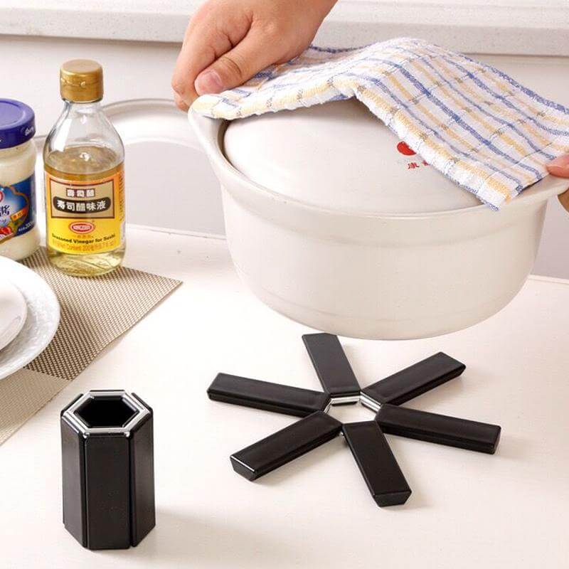 Non Slip Foldable Insulated Mat Heat Resistant For Kitchen Dinning