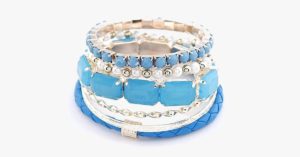 Ocean Blue Pearl Bracelet Set