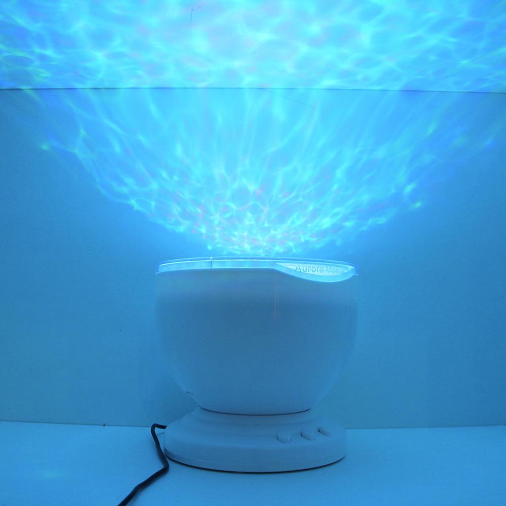 Ocean Wave Projector Light Speaker Ocean Night Light Lamp