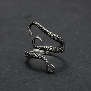 Octopus Ring Adjustable Gothic Titanium Steel Tentacle Ring