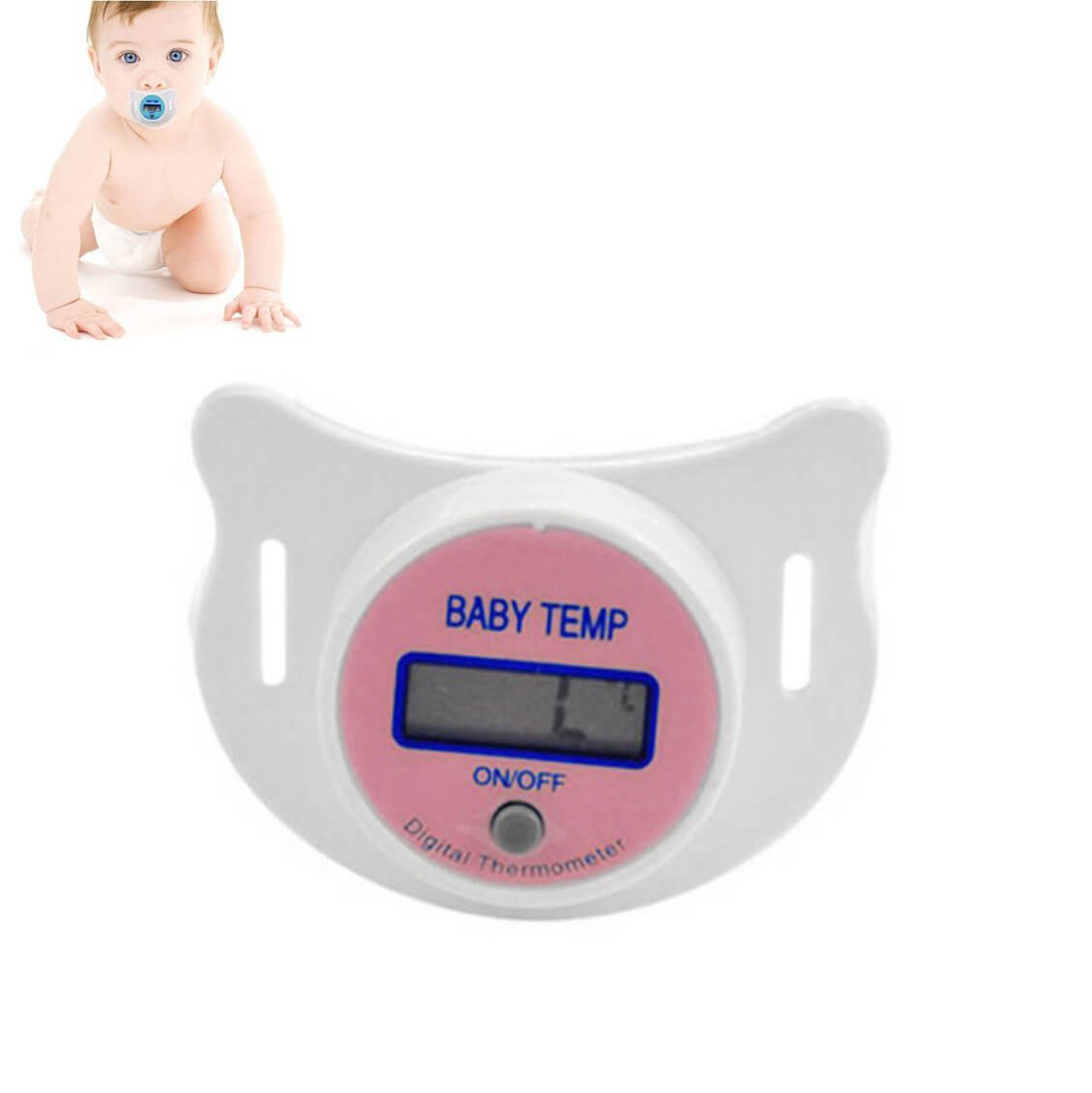 Pacifier Thermometer Safe Baby Nipple Thermometer Lcd Display
