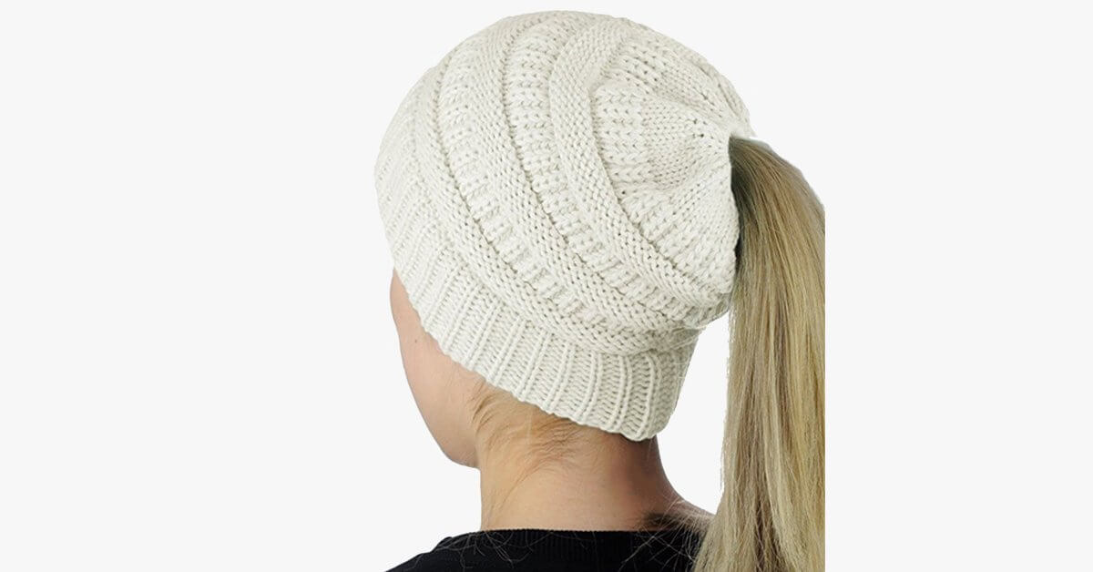 Pack Of 3 Pretty Ponytail Hats