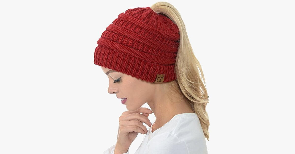 Pack Of 3 Pretty Ponytail Hats