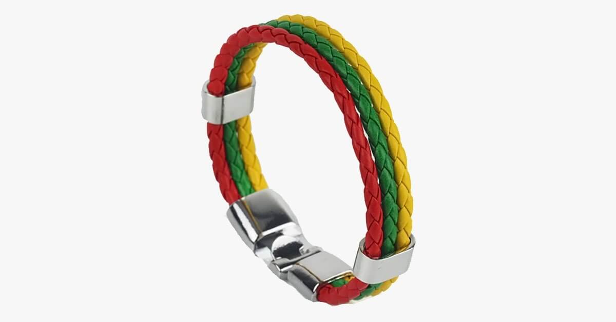Pan African Flag Bracelet