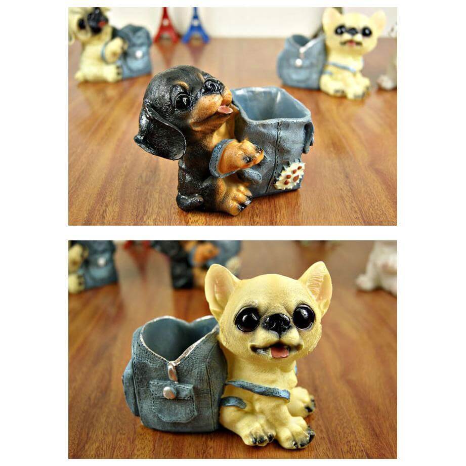 Pen Holder Dog Pencil Holder Happy Puppy Kids Toy