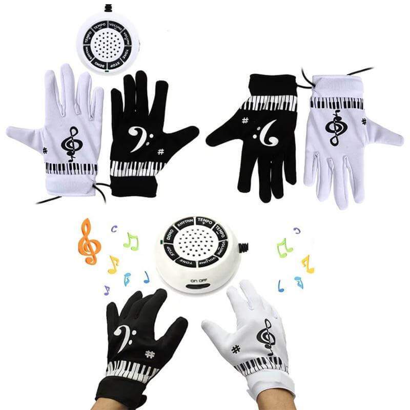 Piano Gloves Electric Air Piano Gloves Music Glove
