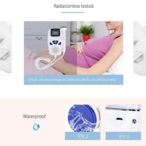 Pocket Fetal Doppler Baby Heartbeat Monitor Portable