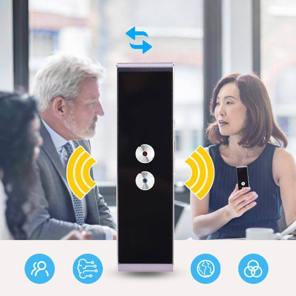 Portable Smart Voice Translator Two Way Real Time Multi Language Translation