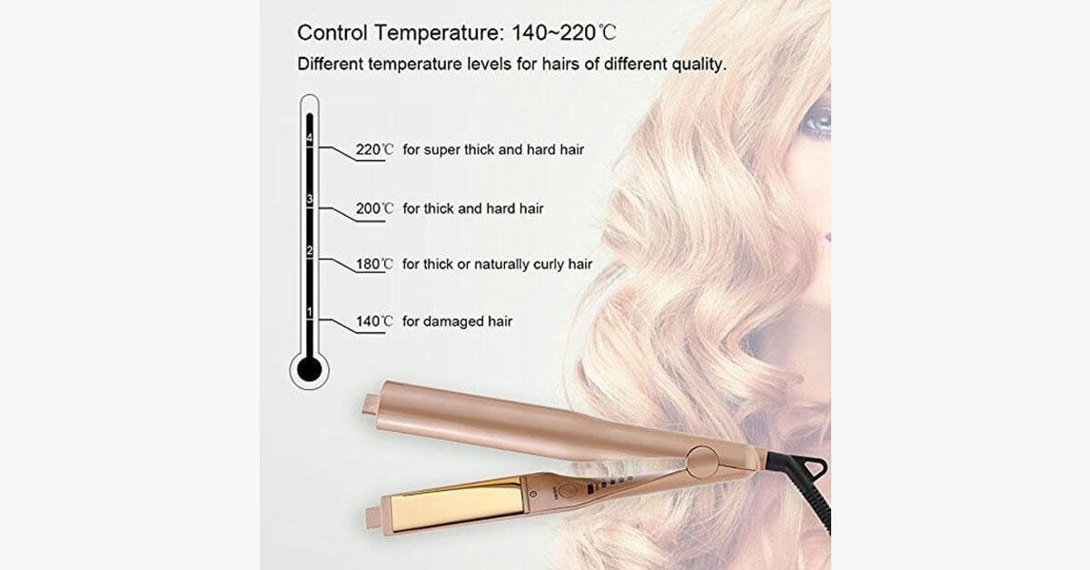Pro 2 In 1 Hair Curling And Straightening Iron