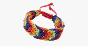 Rainbow Gay Pride Rope Bracelet