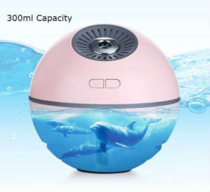 Rechargeable Mini Desk Humidifier With Led Fan Night Light Also Your Power Bank