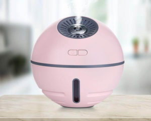 Rechargeable Mini Desk Humidifier With Led Fan Night Light Also Your Power Bank