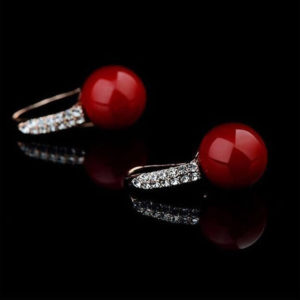 Red Coral Earring