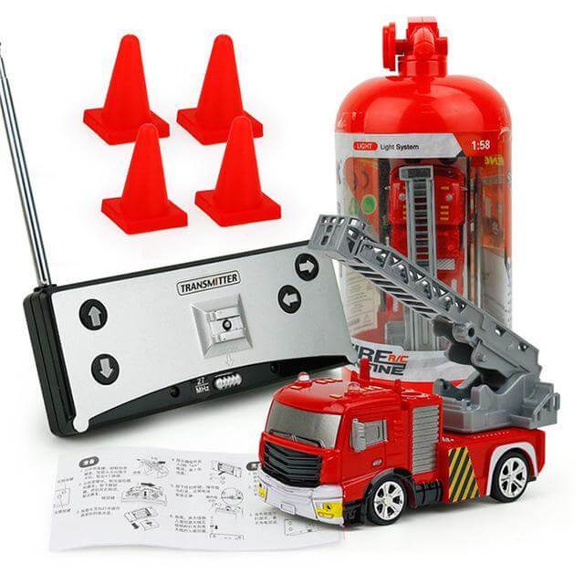 Remote Control Fire Truck Rc Fire Truck Toy Kids Baby