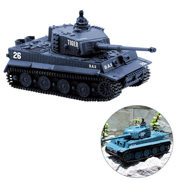 Remote Control Mini Rc Tank With Sound Rotating Turret Recoil