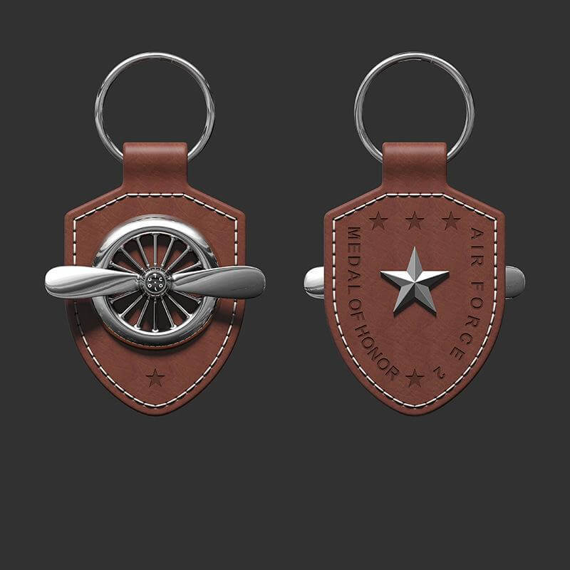 Rotatable Propeller Key Chain For Gift Decoration Car Key Souvenir