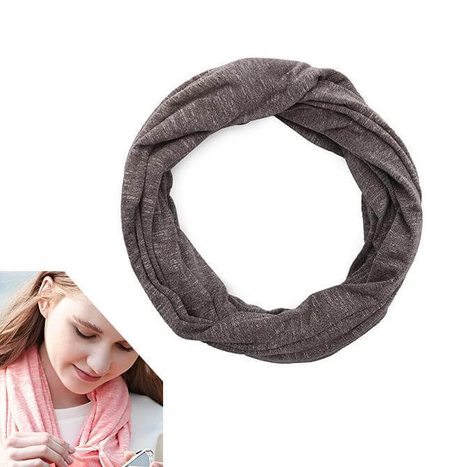 Scarf With Pocket Convertible Infinity Hidden Pocket Scarf