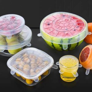 Seal Tight Fit Well And Stretch Easily Reusable Food Grade Silicone Lids