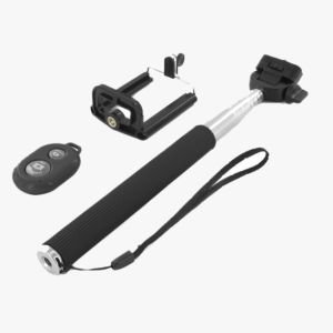Selfie Stick With Remote Bluetooth Shutter Button Assorted Colors