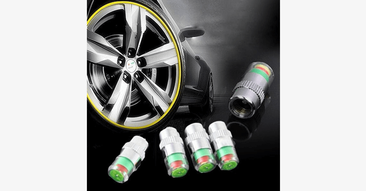 Set Of 4 Car Tire Pressure Monitors