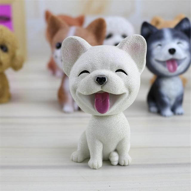 Shaking Head Dog Toy Car Decoration Resin Dogs Cartoon Doll