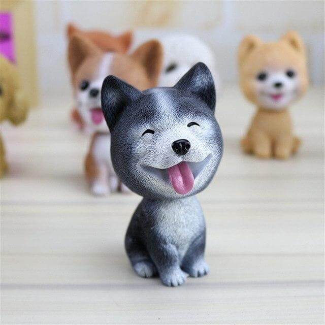 Shaking Head Dog Toy Car Decoration Resin Dogs Cartoon Doll