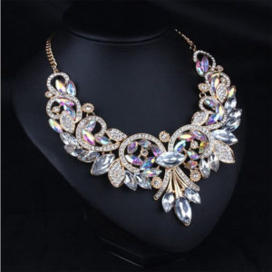 Shine Crystal Flower Necklace